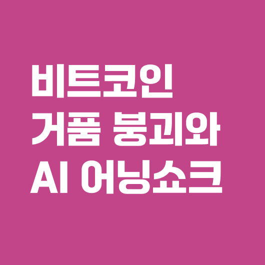 비트코인 거품 붕괴