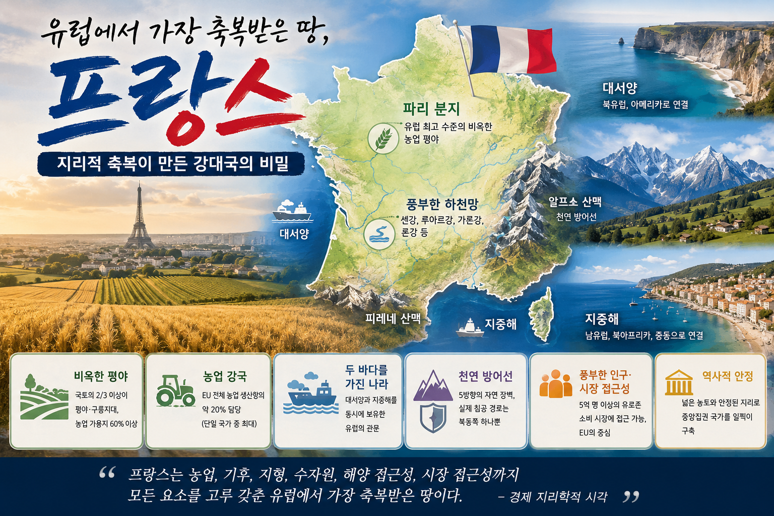 유럽에서 가장 축복받은 땅 프랑스