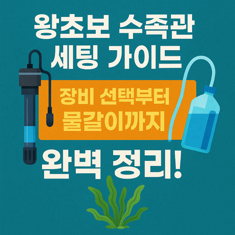 왕초보 수족관 세팅 가이드 장비 선택부터 물갈이까지 완벽 정리! 썸네일