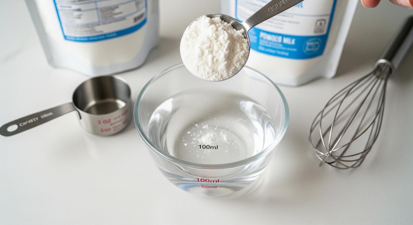 분유 100ml 타는 방법