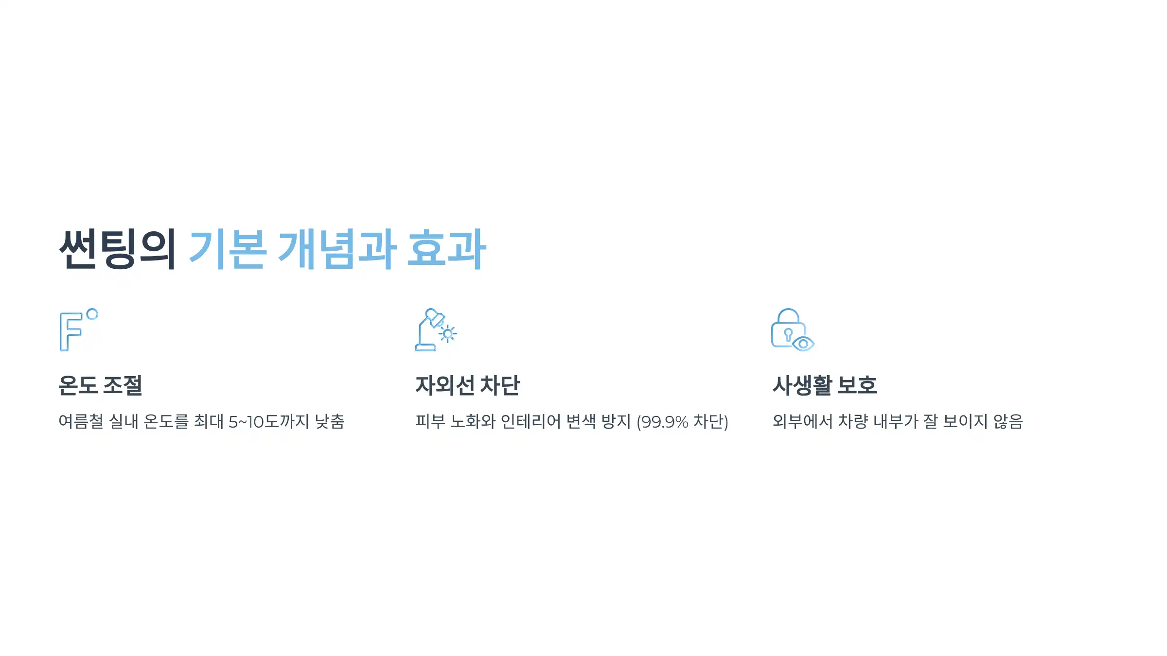 자동차 썬팅의 기본 개념과 효과