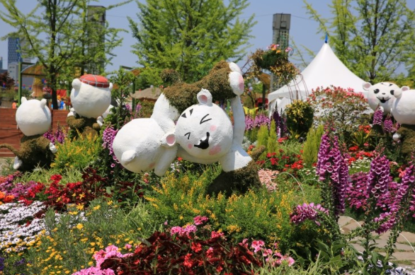 고양꽃박람회 야외 전시장 풍경