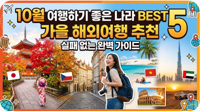 10월 여행하기 좋은 나라