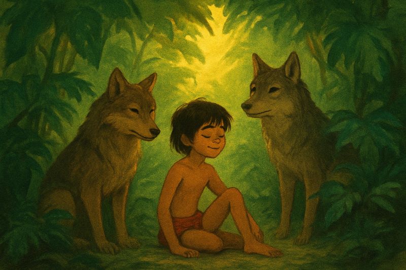 정글북-늑대-가족과-모글리