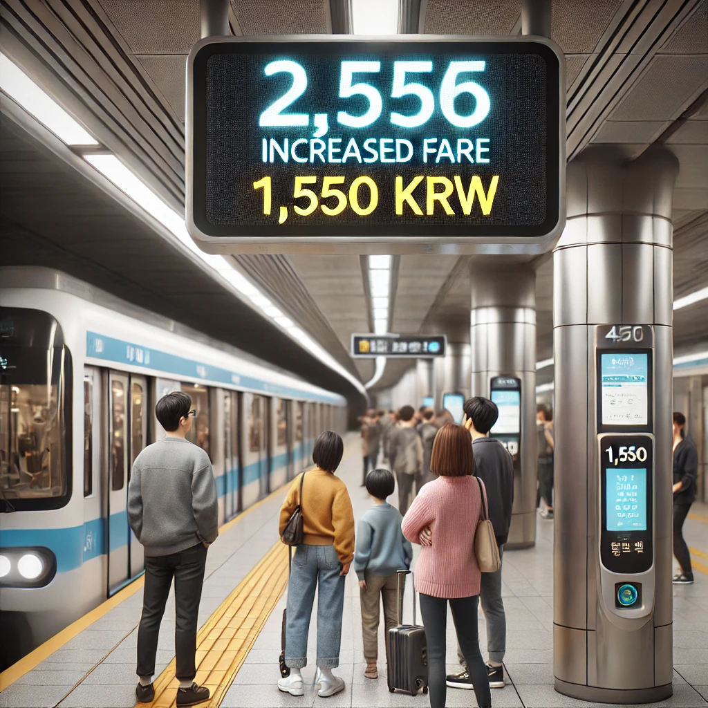 2025년 수도권 지하철 요금 1,550원 확정! 교통비 절약 팁 총정리
