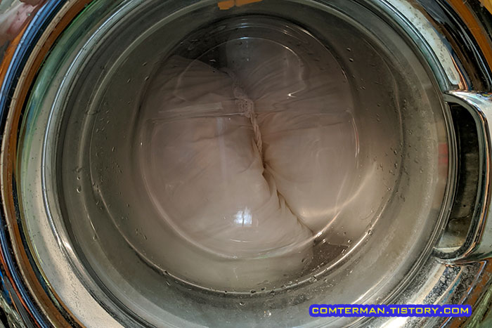 솜베게 세탁기 사용 방법