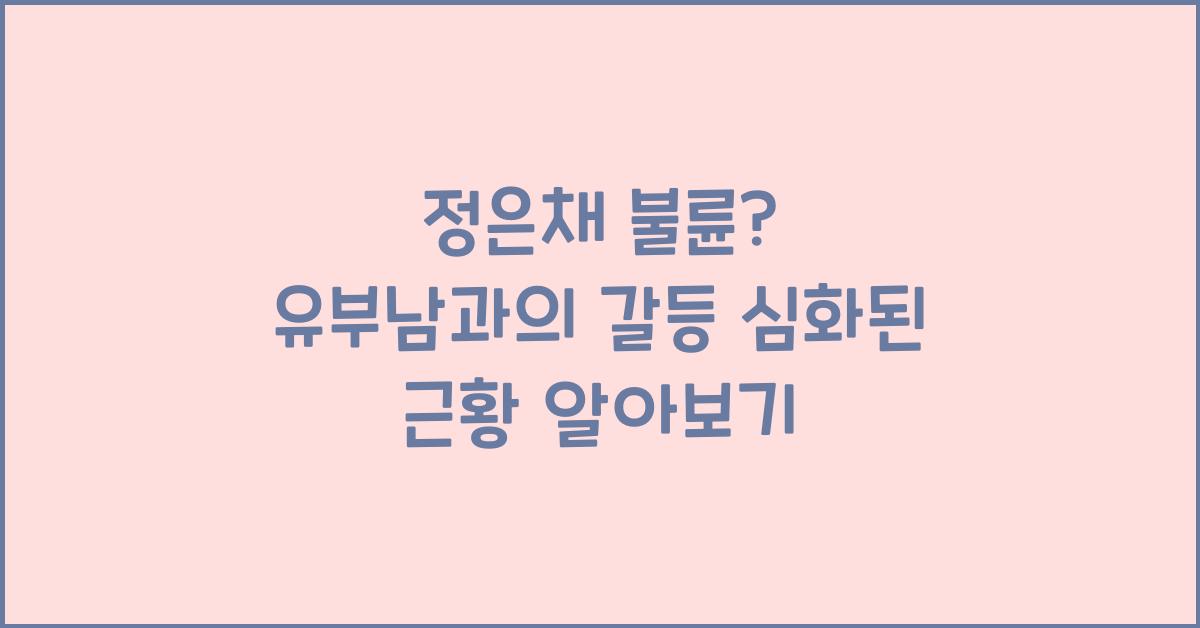 정은채 불륜