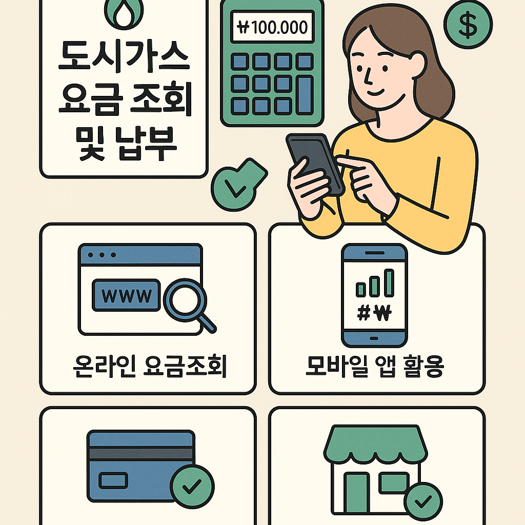 도시가스 요금 조회 및 납부
