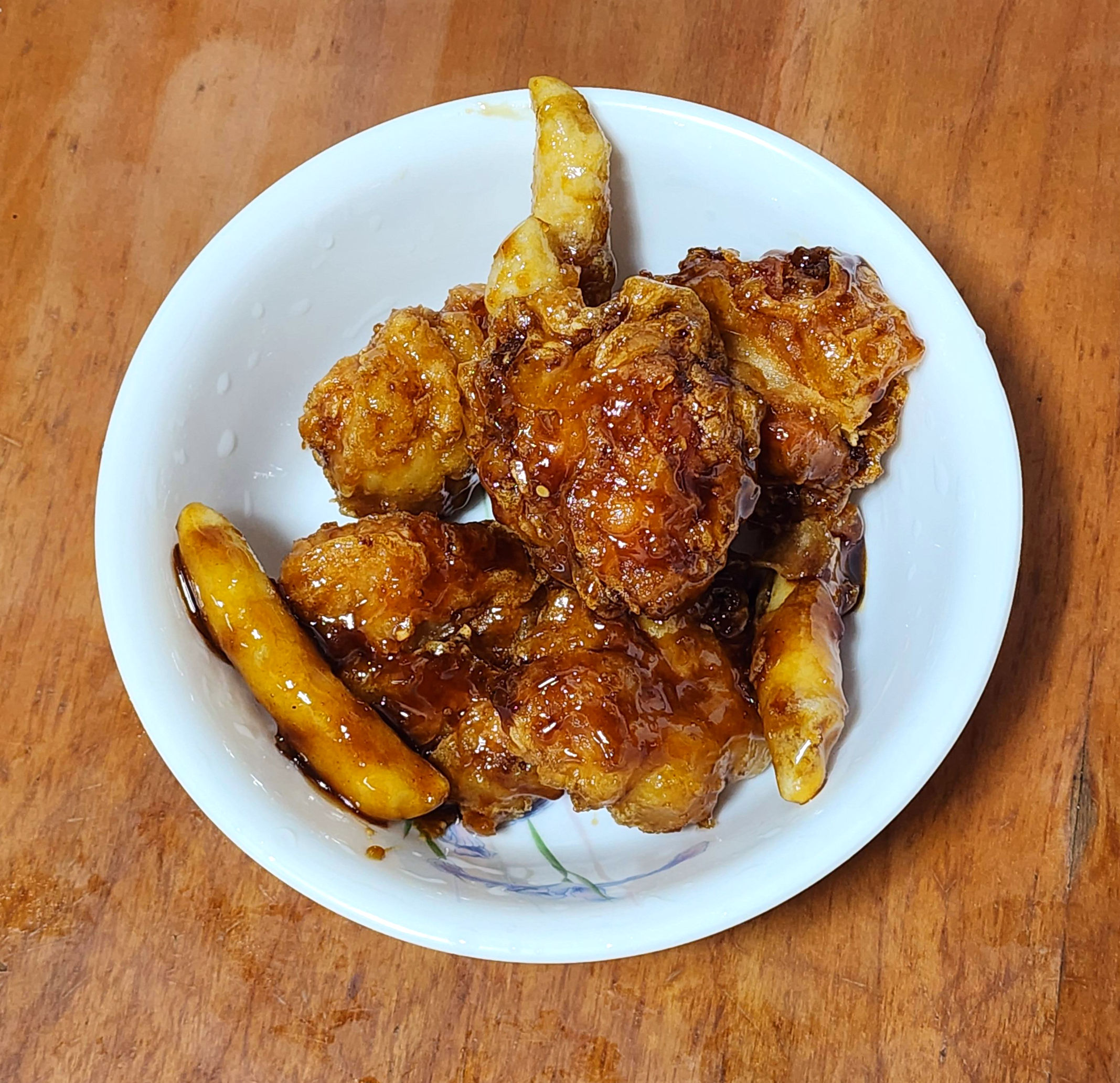 행복한닭강정_마늘간장맛