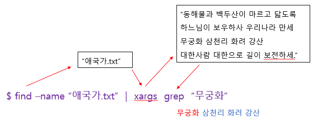 xargs-파이프-차이