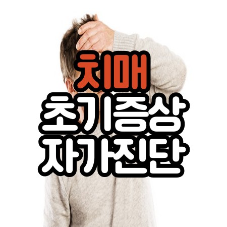 치매 조기증상 자가진단