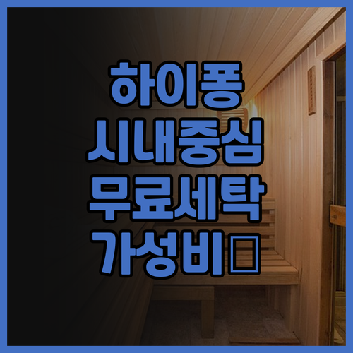 The One Hotel 하이퐁 시내..