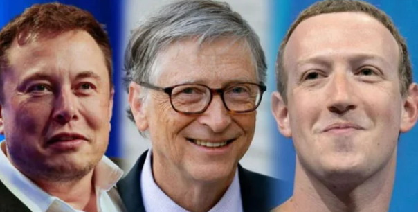 Bill Gates, Elon Musk, Mark Zuckerberg