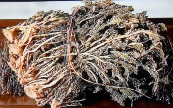 한국의 떡 종류 청치주먹떡-시래기