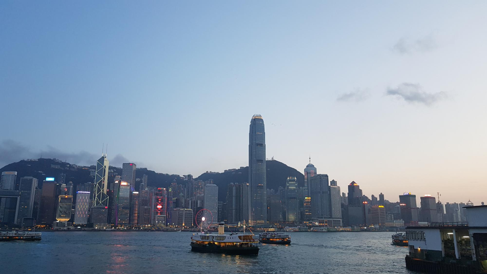 침사추이에서 본 홍콩섬
