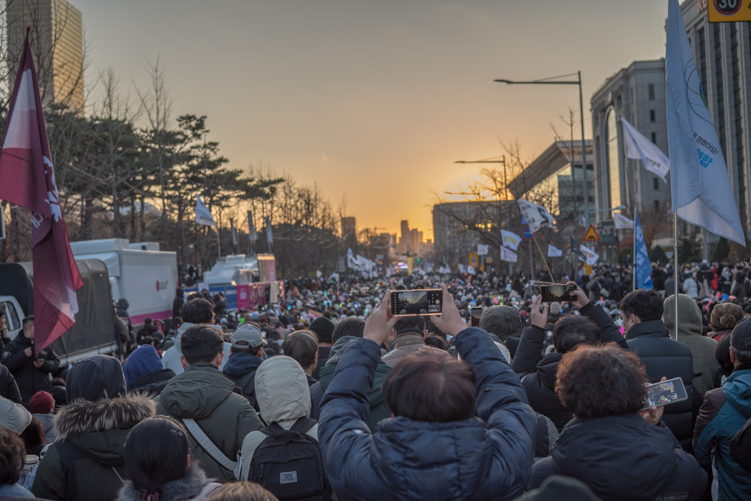 여의도 탄핵 찬성 시위