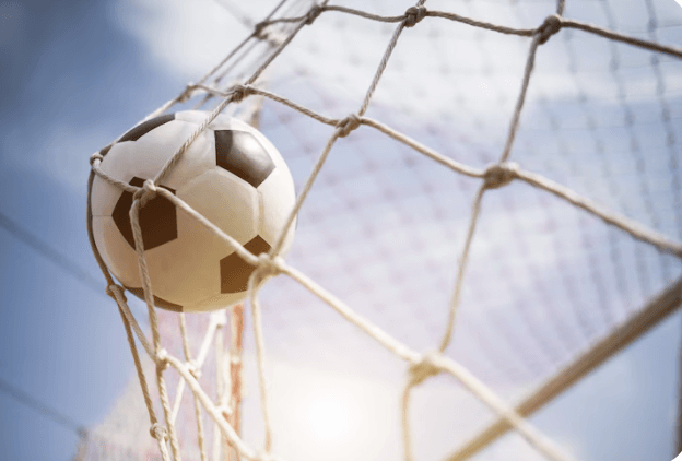 "축구 골망에 들어가는 공 – 한일 축구 국가대표 평가전