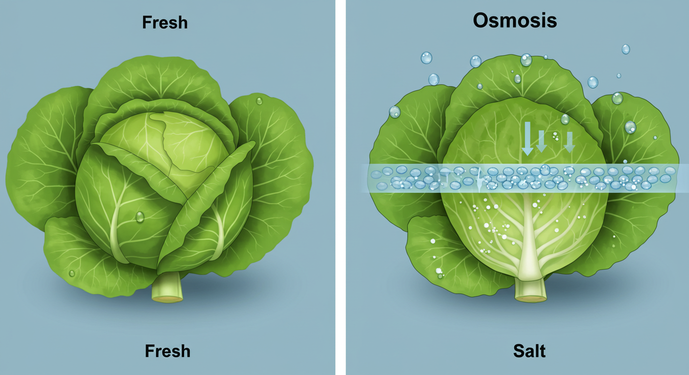 소금 삼투압 현상, 김치부터 우리 몸까지! (원리부터 실생활 예시)