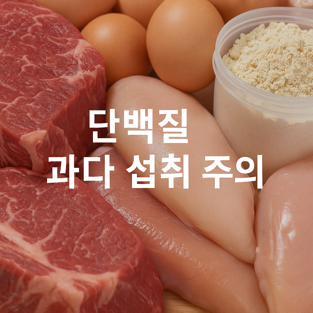 시니어에게 특히 위험한 단백질 과다 섭취 증상 체크리스트⚠️