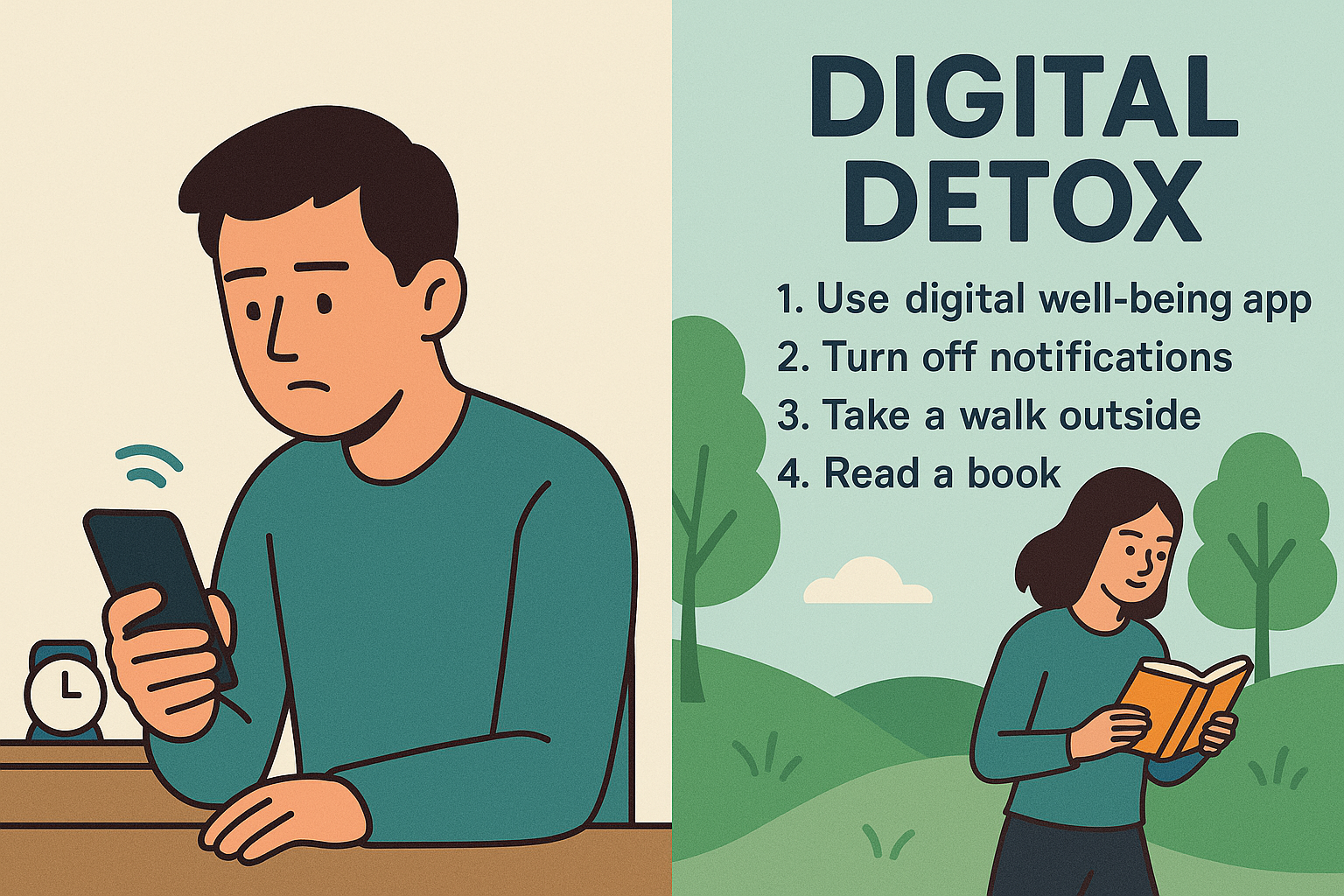 스마트폰 사용 줄이기 팁