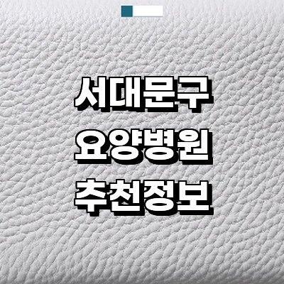 서울 서대문구 요양병원