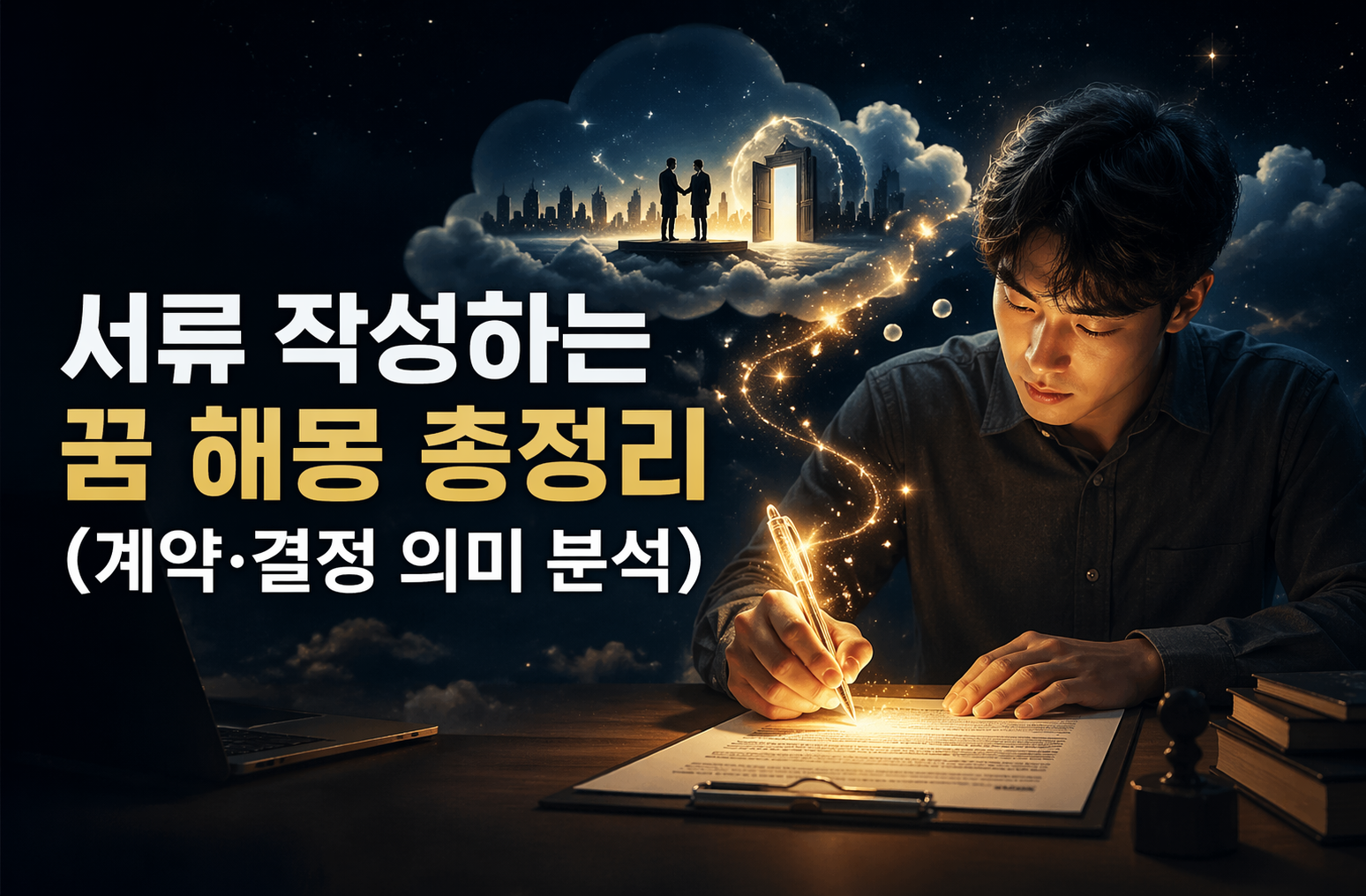 서류 작성하는 꿈