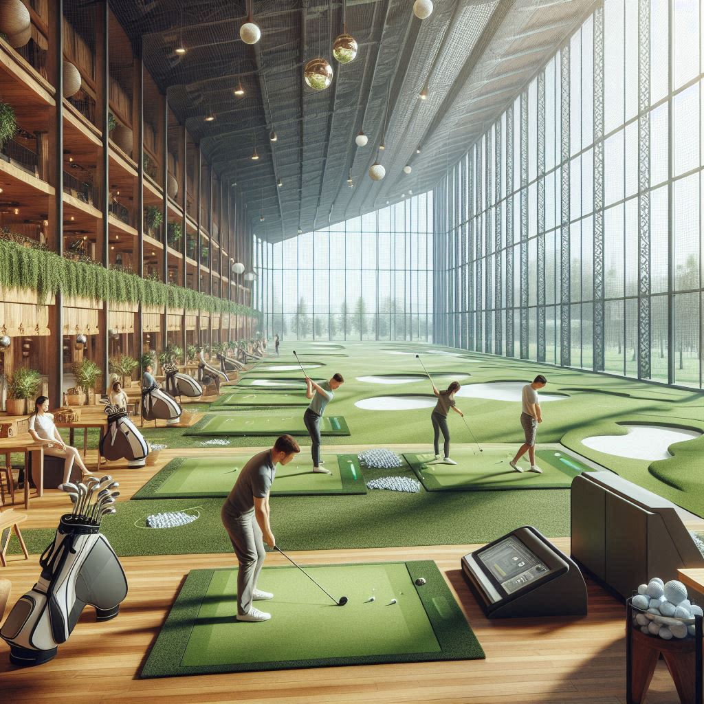 실내골프연습장 배경