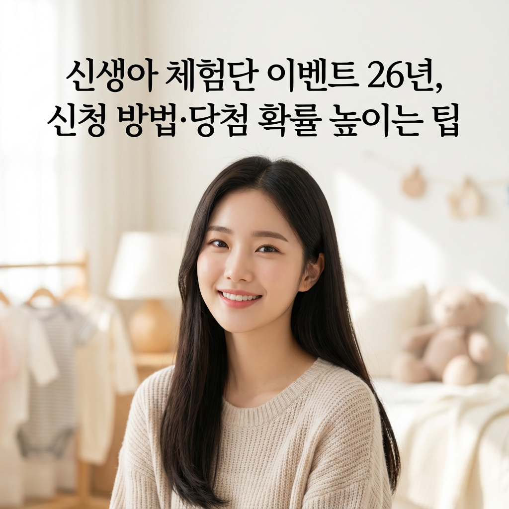 신생아 체험단 이벤트 26년 | 신청 방법·당첨 확률 높이는 팁