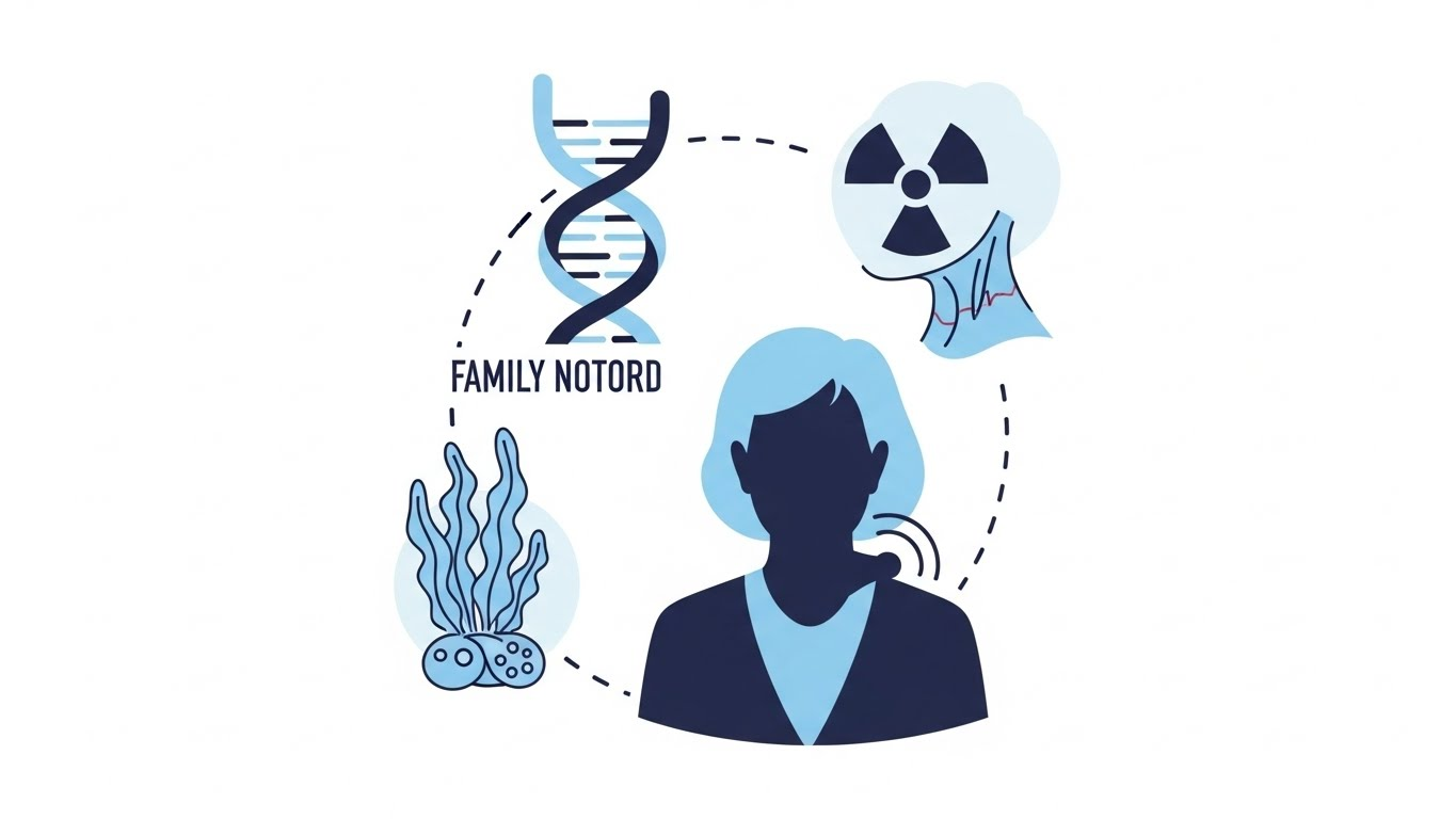 갑상선 결절 위험요인 아이콘