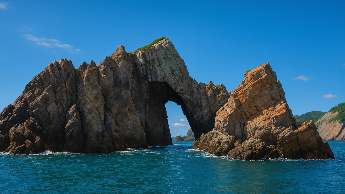 홍도의 멋진풍경