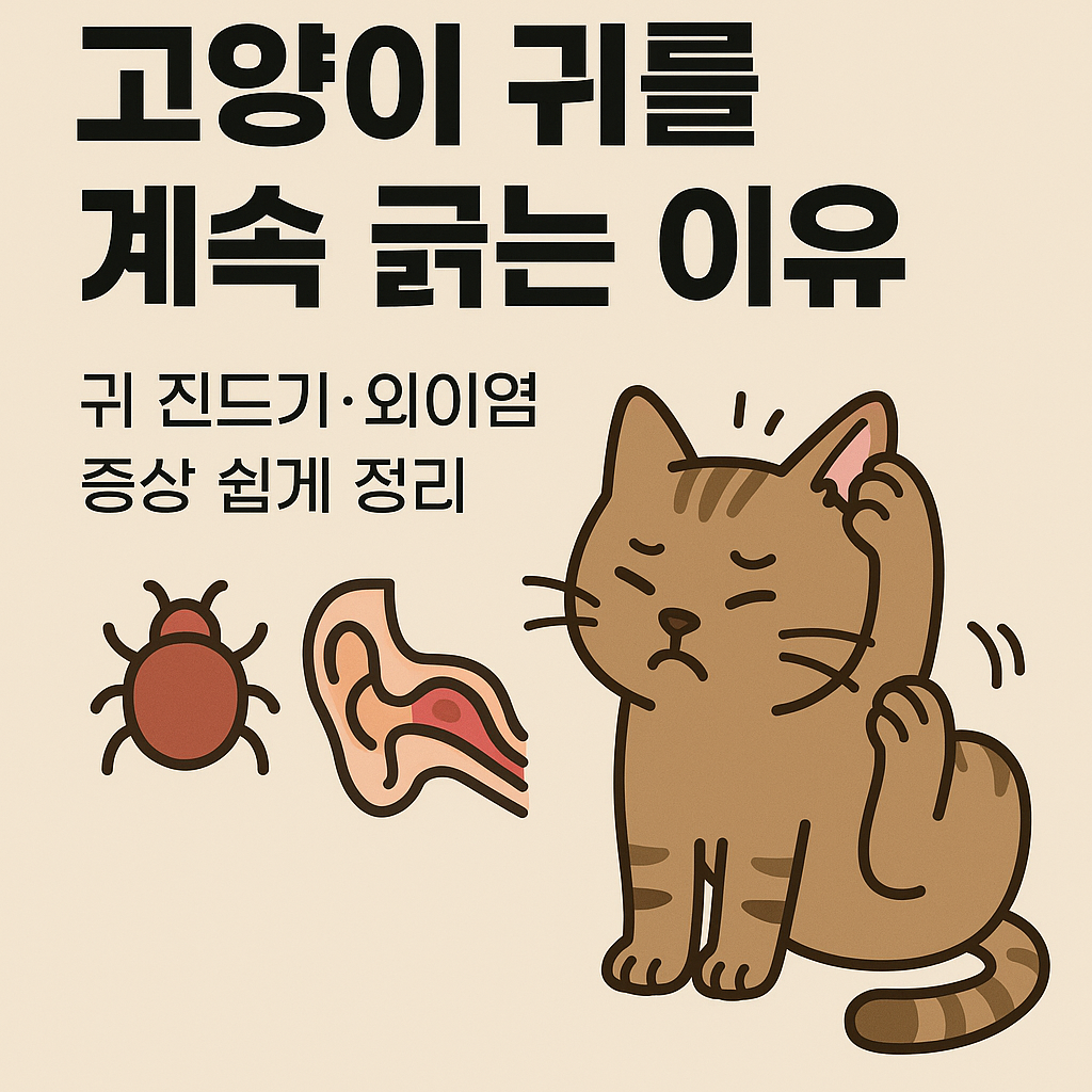 고양이 귀를 계속 긁는 이유 (1)