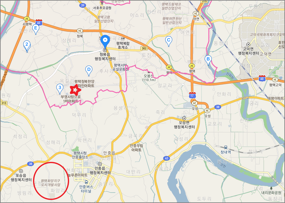 평택청북의 위치