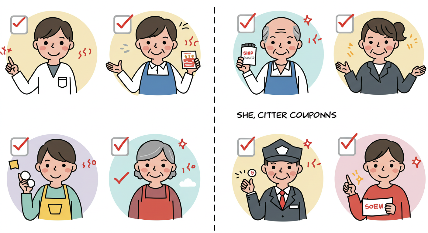 소비쿠폰 대상자 유형을 보여주는 그림