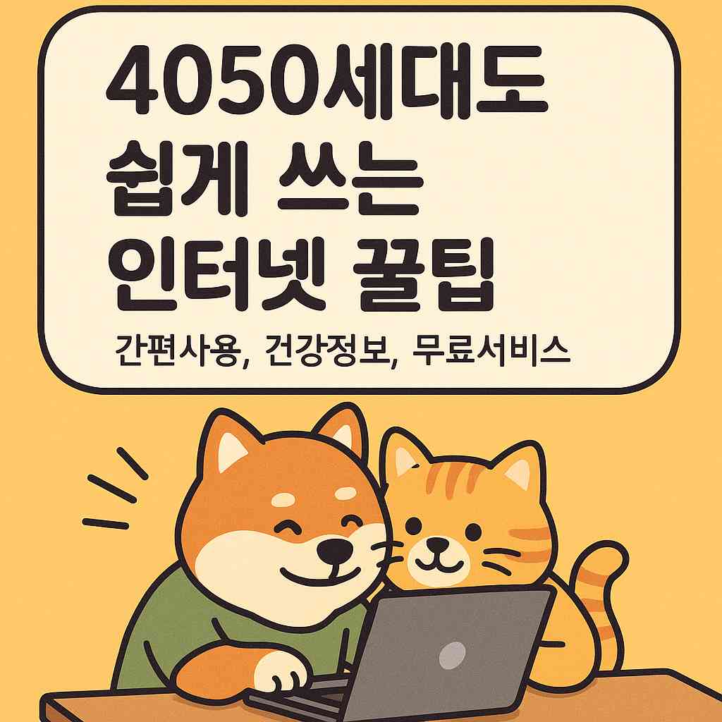 4050세대도 쉽게 쓰는 인터넷 꿀팁