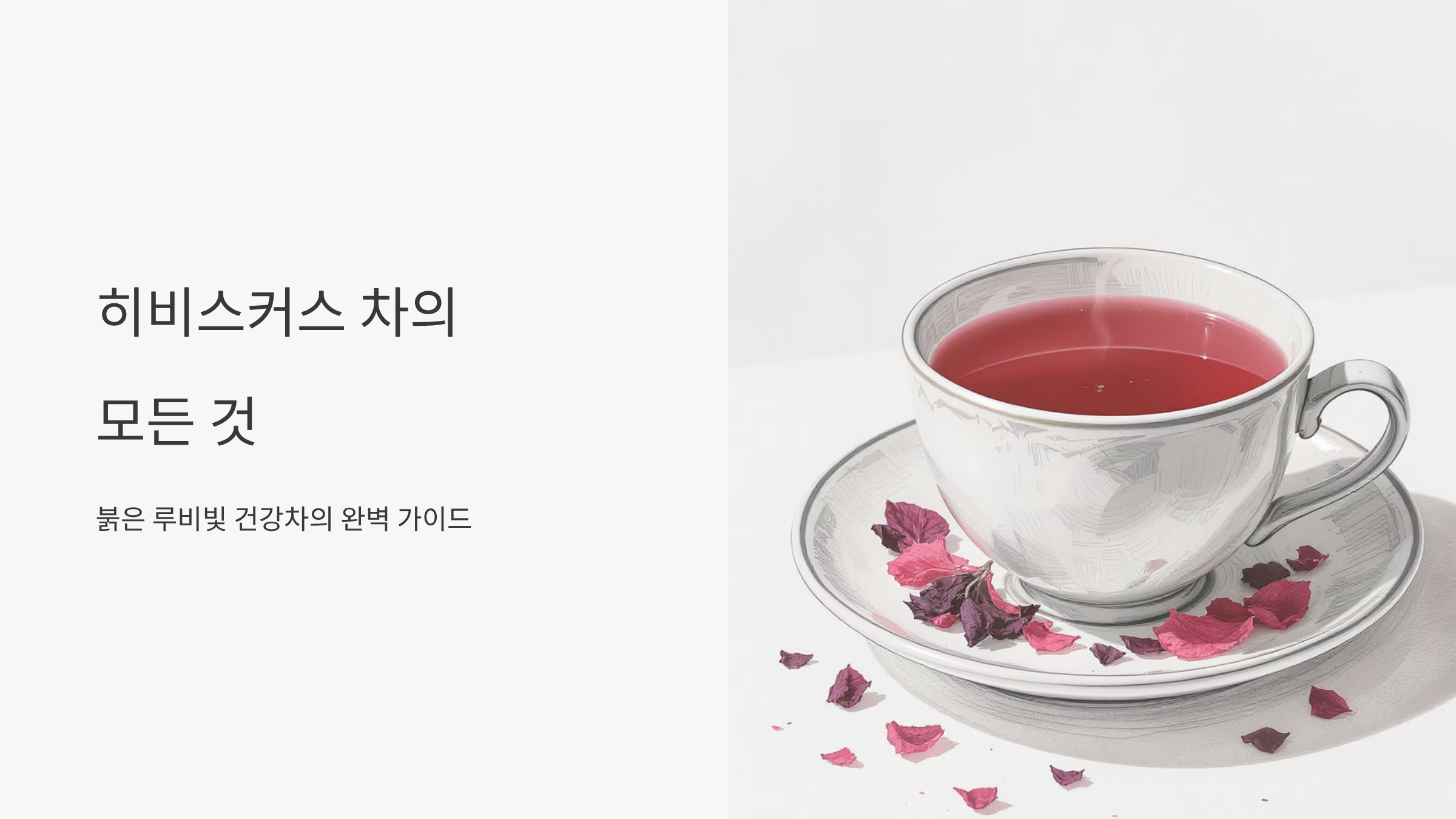 히비스커스 차 효능과 건강 혜택