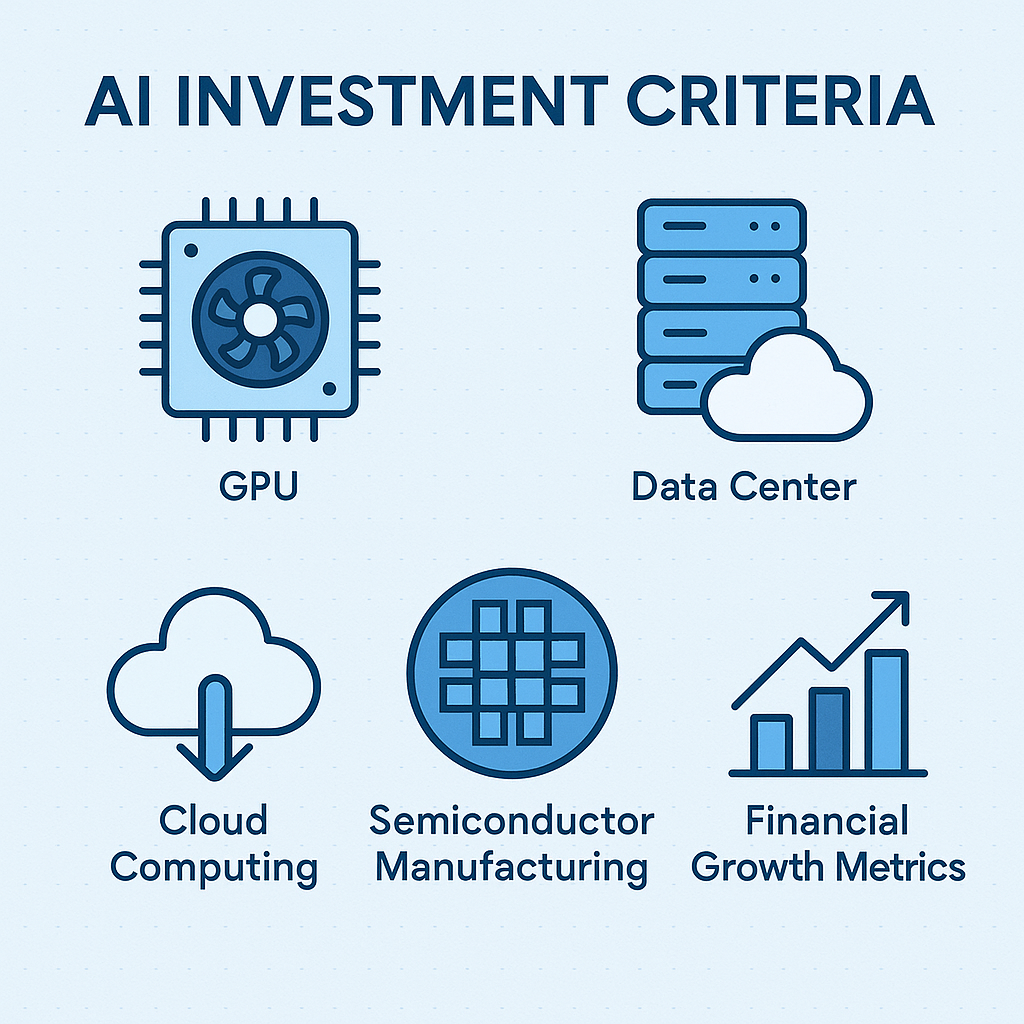 AI 투자 기준을 정리한 인포그래픽