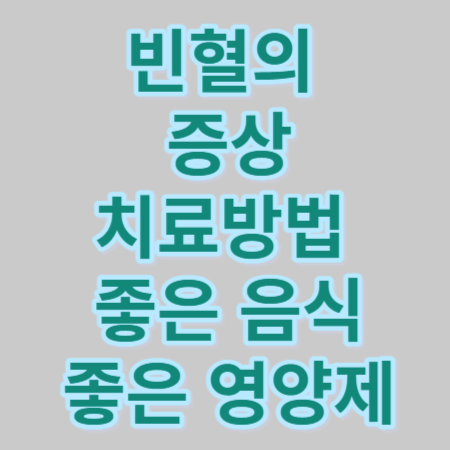 철분섭취는 빈혈예방에 도움이 됩니다