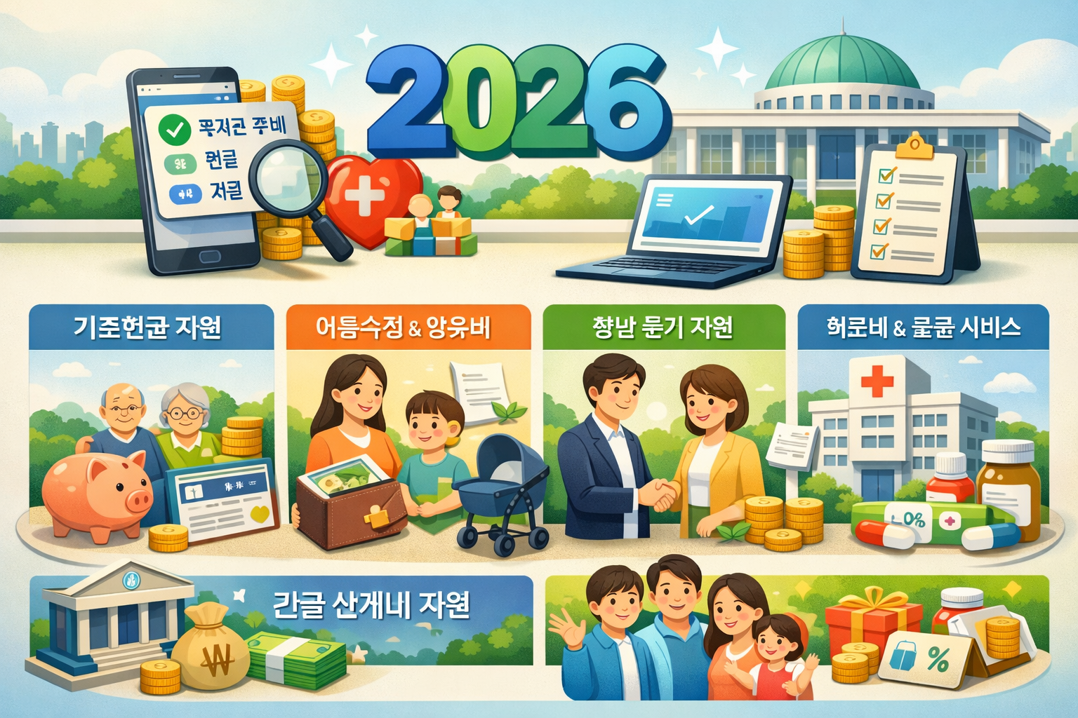 2026 복지금 조회부터 신청까지 한 번에 복지금 혜택 총정리