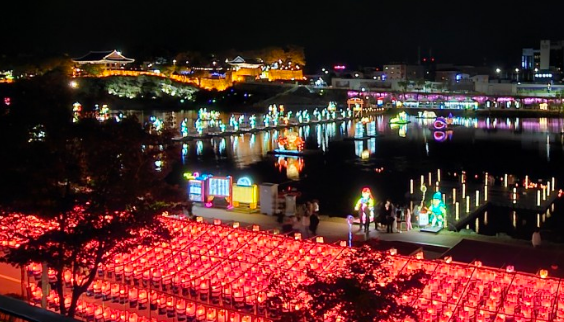 진주유등축제-불꽃놀이-진주여행지