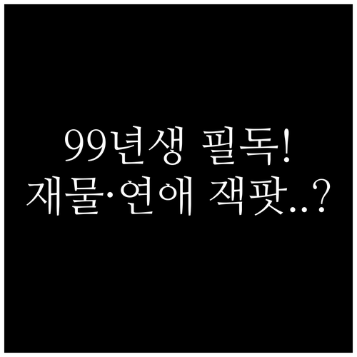 2026년 병오년 1999년생 토끼띠..