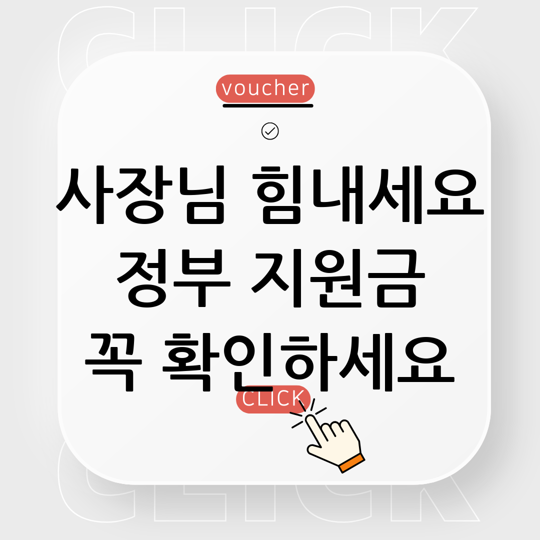 정부 지원금