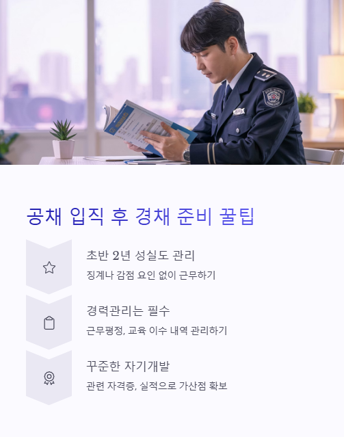 공채 입직 후 경채 준비 꿀팁