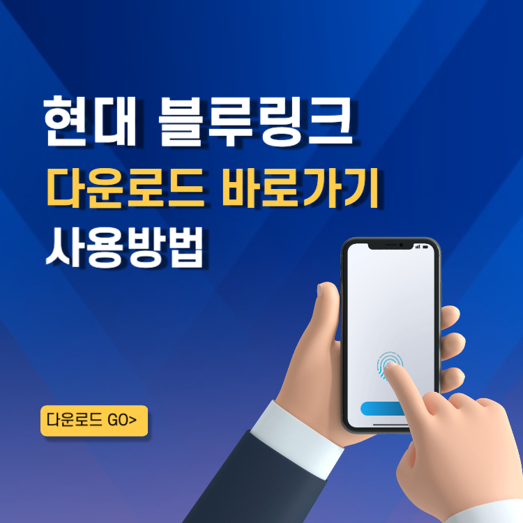 현대 블루링크 앱 어플 다운로드 사용방법 자동차 원격