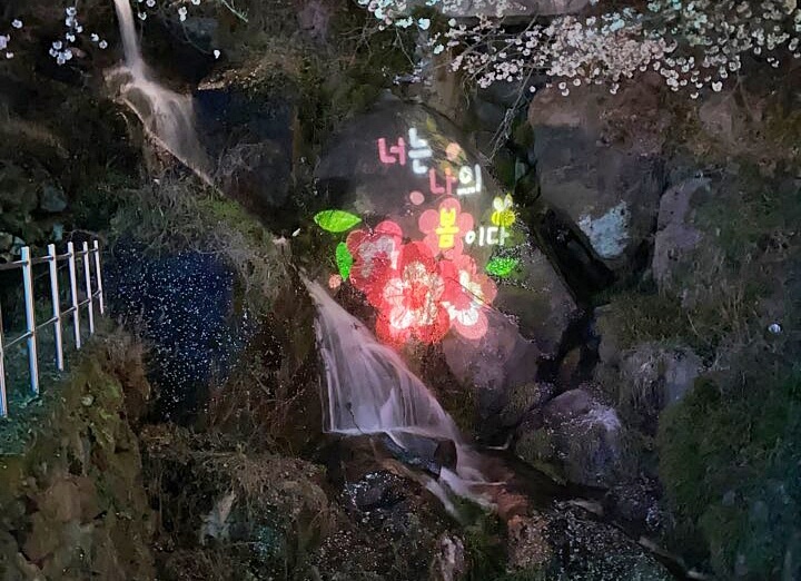 하동-화개-십리벚꽃길-야간