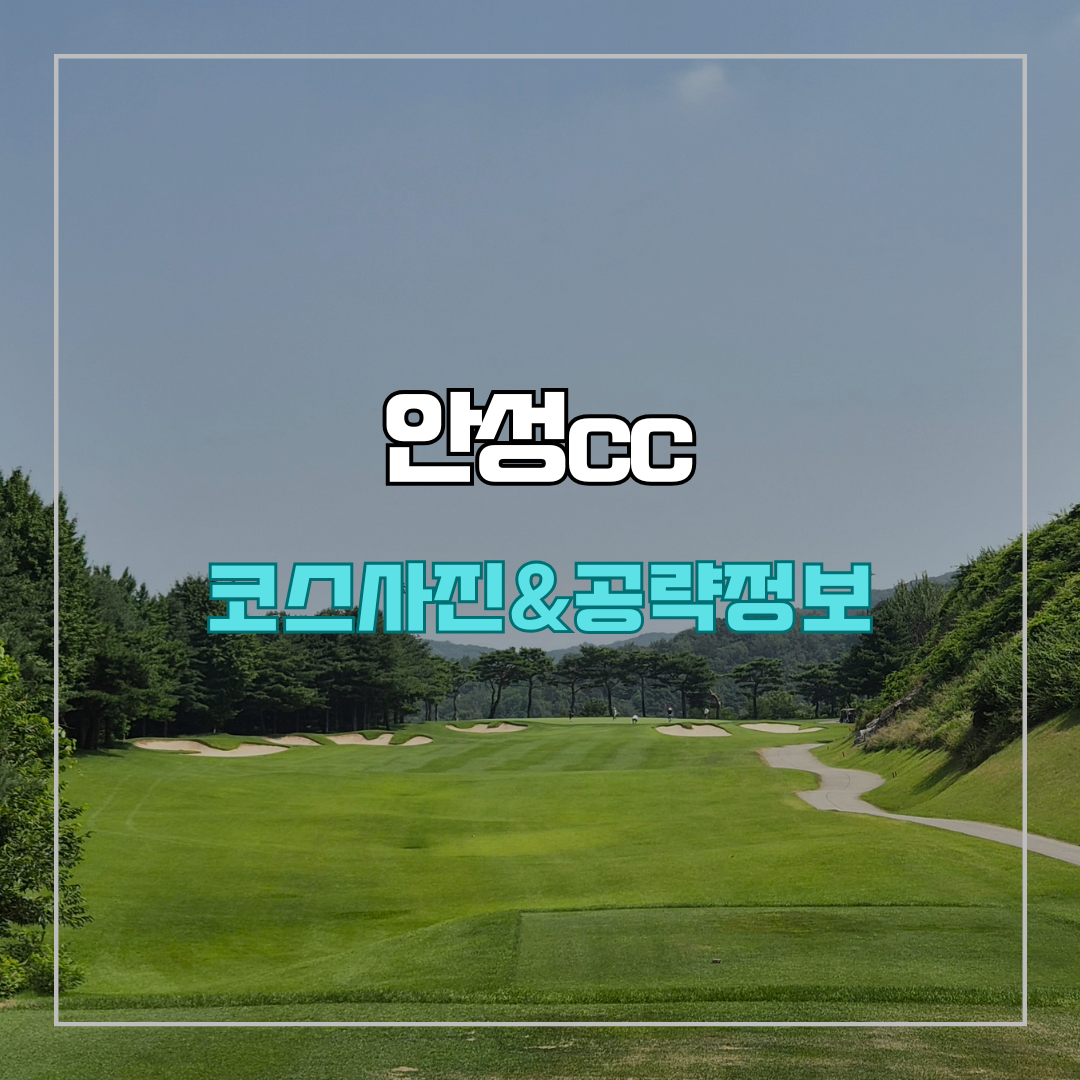 안성cc 코스 사진 및 공략 정보
