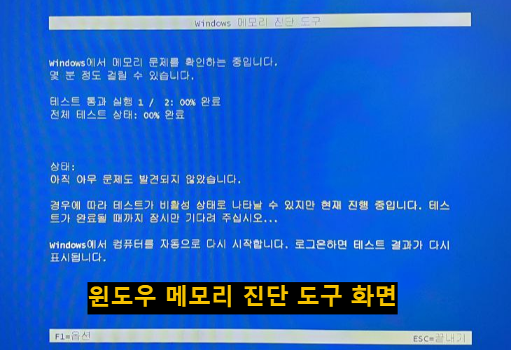 윈도우 메모리 진단