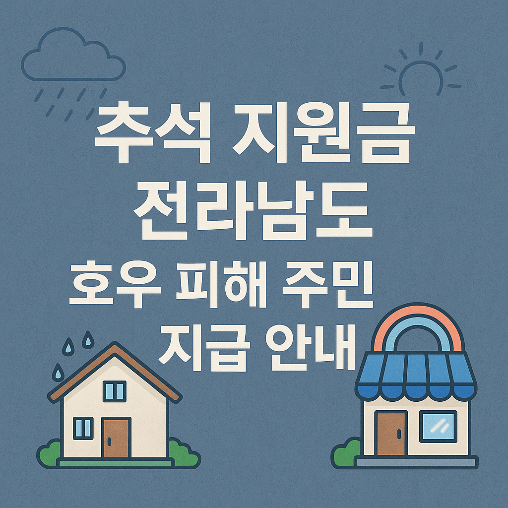 추석 지원금 2025