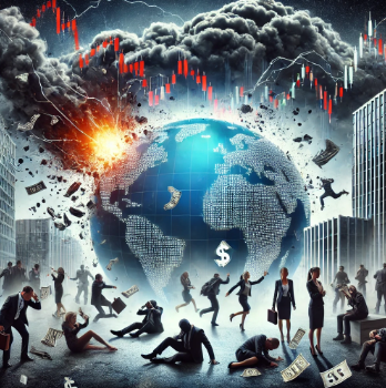 글로벌 금융위기를 간접적으로 표현한 사진