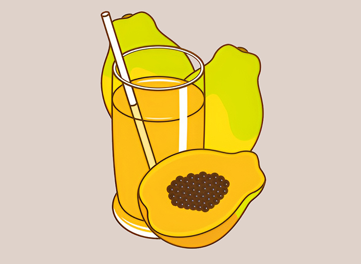 파파야와-파파야쥬스