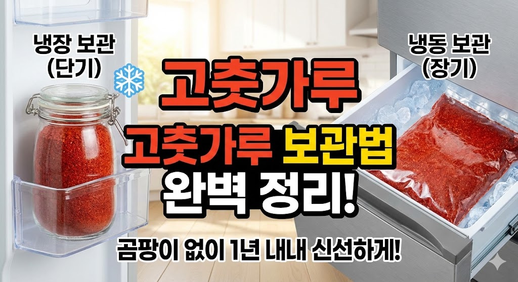 고추가루보관하는법